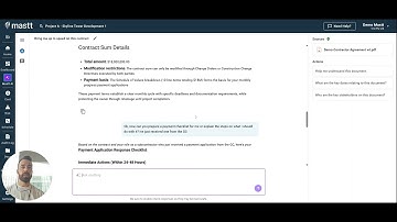 Mastt AI Demo: Chat With Contracts and Get Instant Project Insights