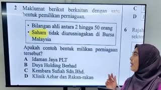 Perniagaan Tingkatan 4 (SPM 2024) | Bentuk Pemilikan Perniagaan