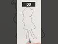 Who? Drawing Ui from the outline! #drawing #おじさん構文