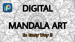 Mandala art for beginners | Digital mandala art | ibispaintx Tutorial