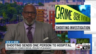 VIDEO: Multiple suspects believed to have shot at Mount Pleasant home, injuring 1