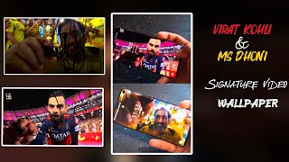How To Set MS Dhoni Signature On Camera Live Wallpaper | Virat Kohli Signature Wallpaper screenshot 4