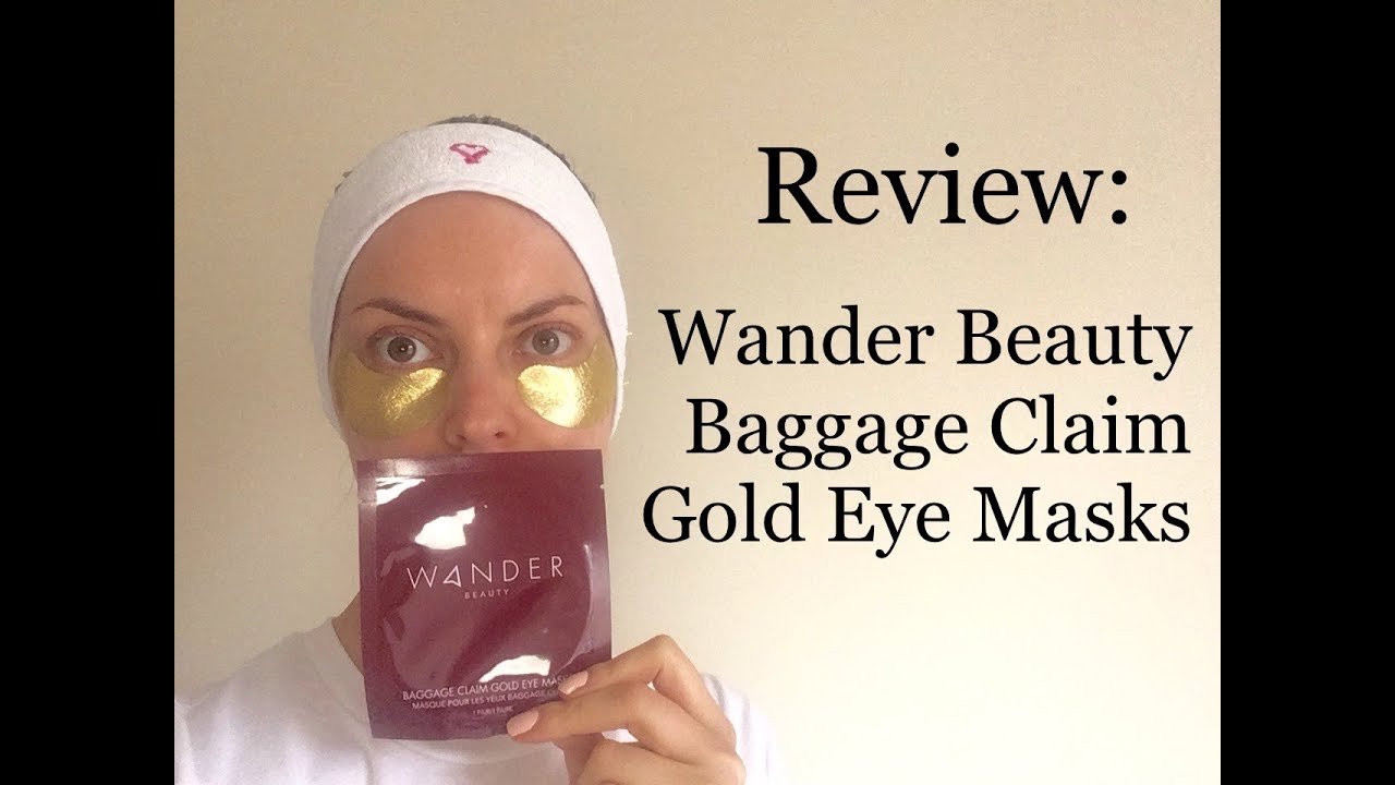 bar Flagermus stakåndet Review: Wander Beauty Baggage Claim Gold Eye Masks - YouTube