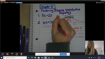 Factoring (Reverse Distributive Property)