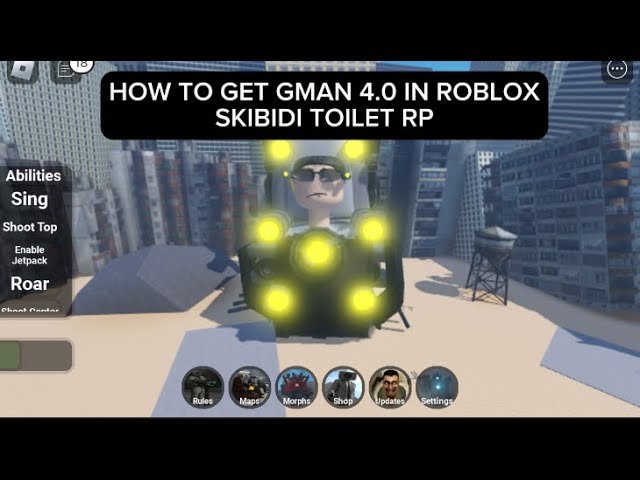 HOW TO GET G-MAN 4.0 BADGE + MORPH in SKIBIDI TOILET RP