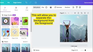 how to separate foreground from the background In canva | Canva update magic grab