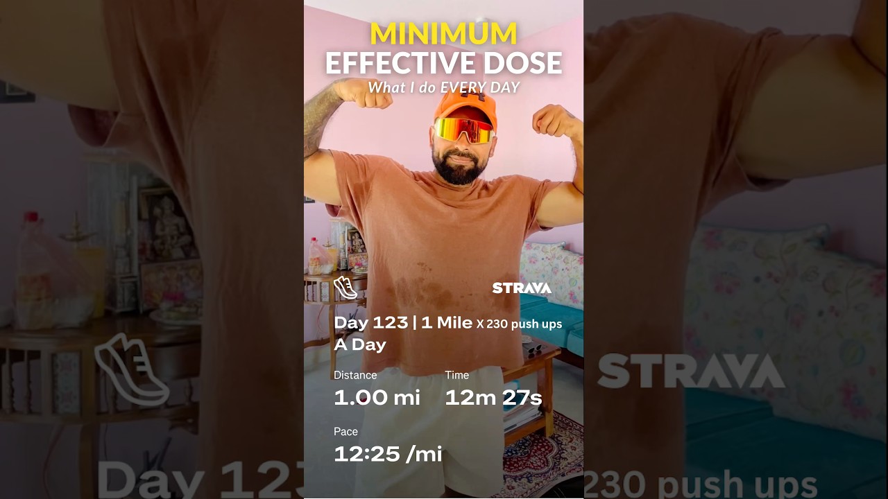 Day 123 | 1 Mile A Day X 230 Push Ups 💪