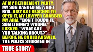 At My Retirement Party, My Son Handed Me A Gift Box. My Lawyer Said, Don't Touch It! Then Police
