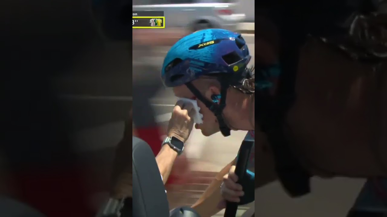Aaron Gate is at the medical car as the tough start to the Tour continues for XDS Astana! π€