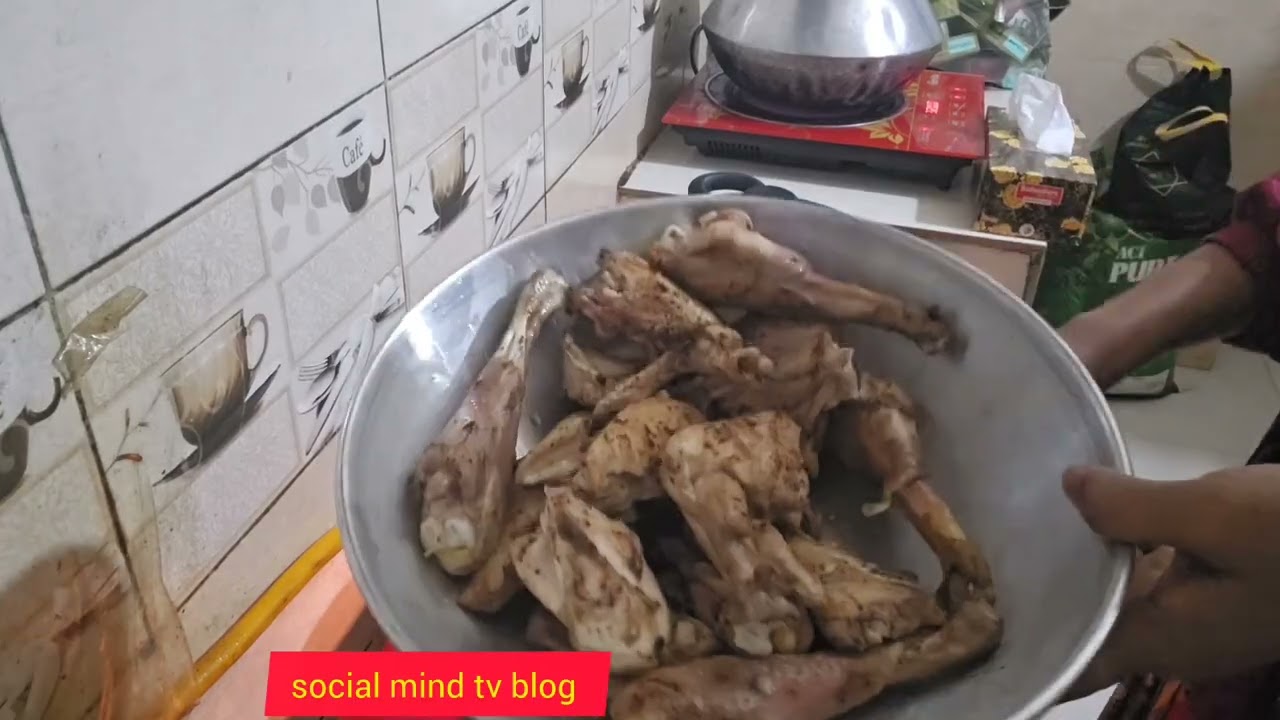 দেশি মুরগি দিয়ে স্বাদের রোস্ট রান্না করলাম সেই মজা খেতে কাজুবাদাম দিয়ে বাসমতি চালের পোলাও 