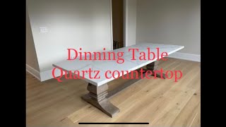Dinning Table Quartz Countertop #slstoneworks #homedecore