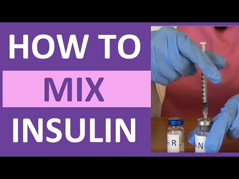 How to Mix Insulin NPH and Regular Insulin Nursing | Mixing Insulin Clear to Cloudy