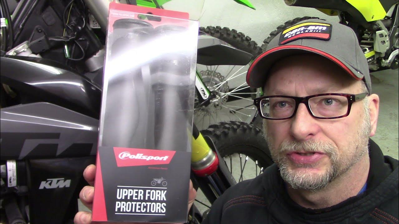 Polisport upper fork guards KTM & KLX YouTube