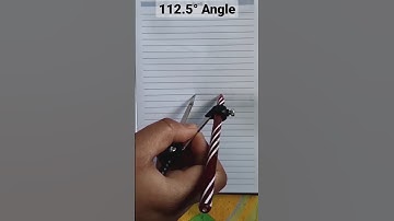 Construction of a 112.5° Angle with the help of compass #mathskill #maths #shorts