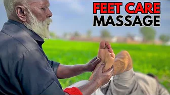 ASMR | FEET CARE LEG RELAXING AND SOFT MASSAGE | FEET CLEANING MASSAGE | MIND RELAXATION | #footcare