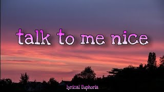 RAKHIM - TALK TO ME NICE lyrics done by Lyrical Euphoria