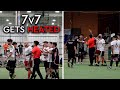 7v7 indoor soccer game gets heated  micd up  astro fc vs saturday fc