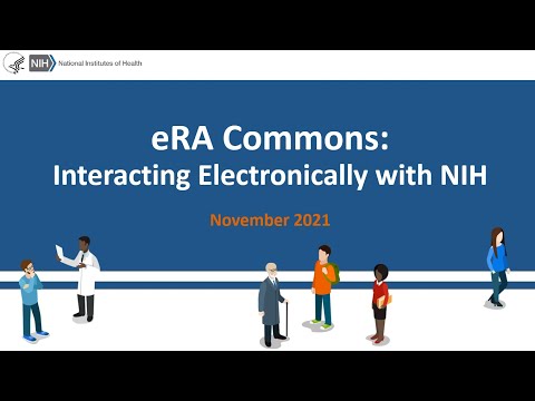 eRA Commons Interacting Electronically with NIH