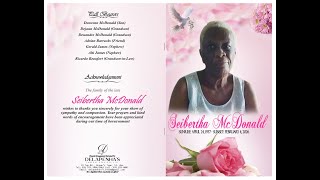 Thanksgiving Service for the Life of Seibertha McDonald
