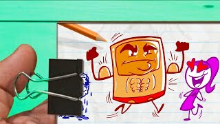 Flip Book Pencilmate Gets A Tan -In- A Good Tan Is Hard To Find - Pencilmation Cartoons-Part 2