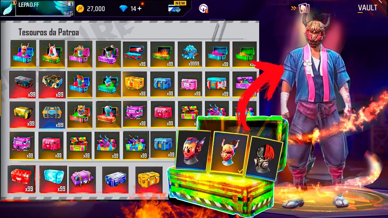 BEST OPEN 😱 2000 Boxes & 100 Packages 📦 NEW BOXES 👊 Free Fire 