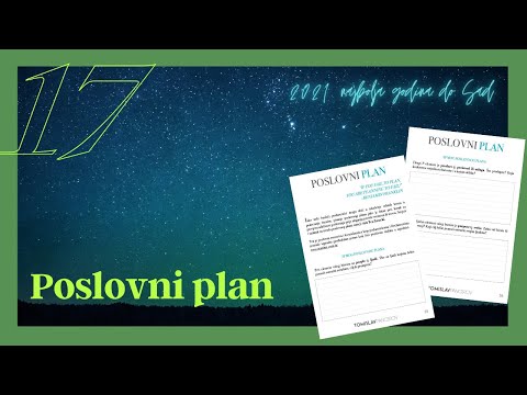 Video: Kako Napraviti Poslovno Planiranje