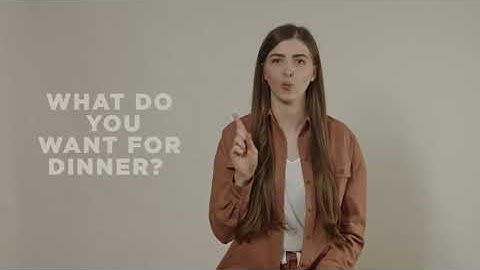 What Do You Want For Dinner in Sign Language | ASL Learning | Sign Language 101