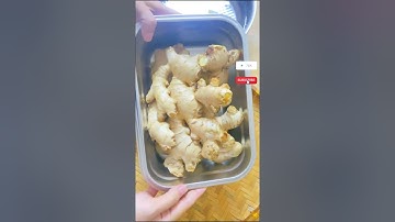 Cách gọt vỏ gừng cấp tốc, gọt cả cân cũng không mỏi tay  #shortvideo #mutgung  #thichanngon