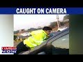 SHOCKING! Traffic violator drags cop on bonnet for 100 meters | Caught on Camera