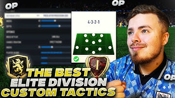 The BEST Elite Division Custom Tactics! 👊 4321 formation! FIFA 23