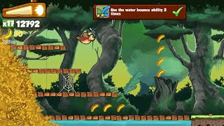 Banana Kong Use the water bounce ability 2 times (In One Run) screenshot 3