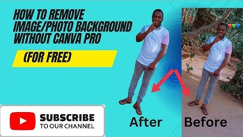 How To Remove Image/Photo Background Without Canva Pro (FOR FREE)