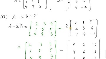 Matrices & Determinants (General Math 10th class) unit 6 Exercise 6.3 question 1 to 3