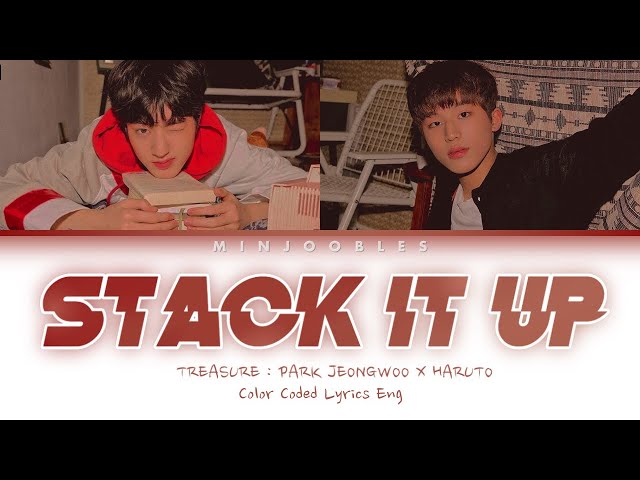 TREASURE [트레저] : PARK JEONGWOO X HARUTO - ‘STACK IT UP’ Color Coded Lyrics Eng class=