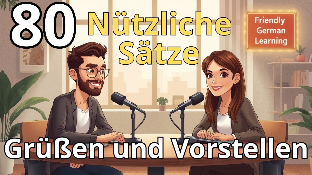 80 Essential Greeting Phrases | Real German Conversation Practice | German Listening Practice