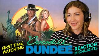 Ashley having a good day with CROCODILE DUNDEE (1988) Movie Reaction FIRST TIME WATCHING