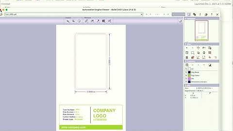 Creates PDF Die Lines based on data from LabelTraxx.