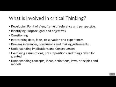 what is not a critical thinking