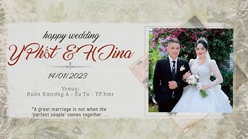 ĐÁM CƯỚI Y PHỐT BYĂ & H JINA NIÊ | BUÔN KMRƠNG A - ÊA TU - TPBMT