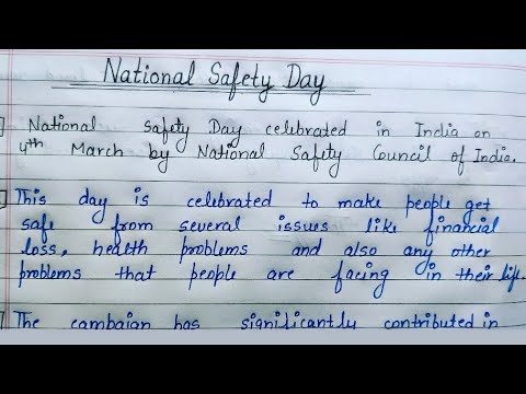 national safety day essay writing