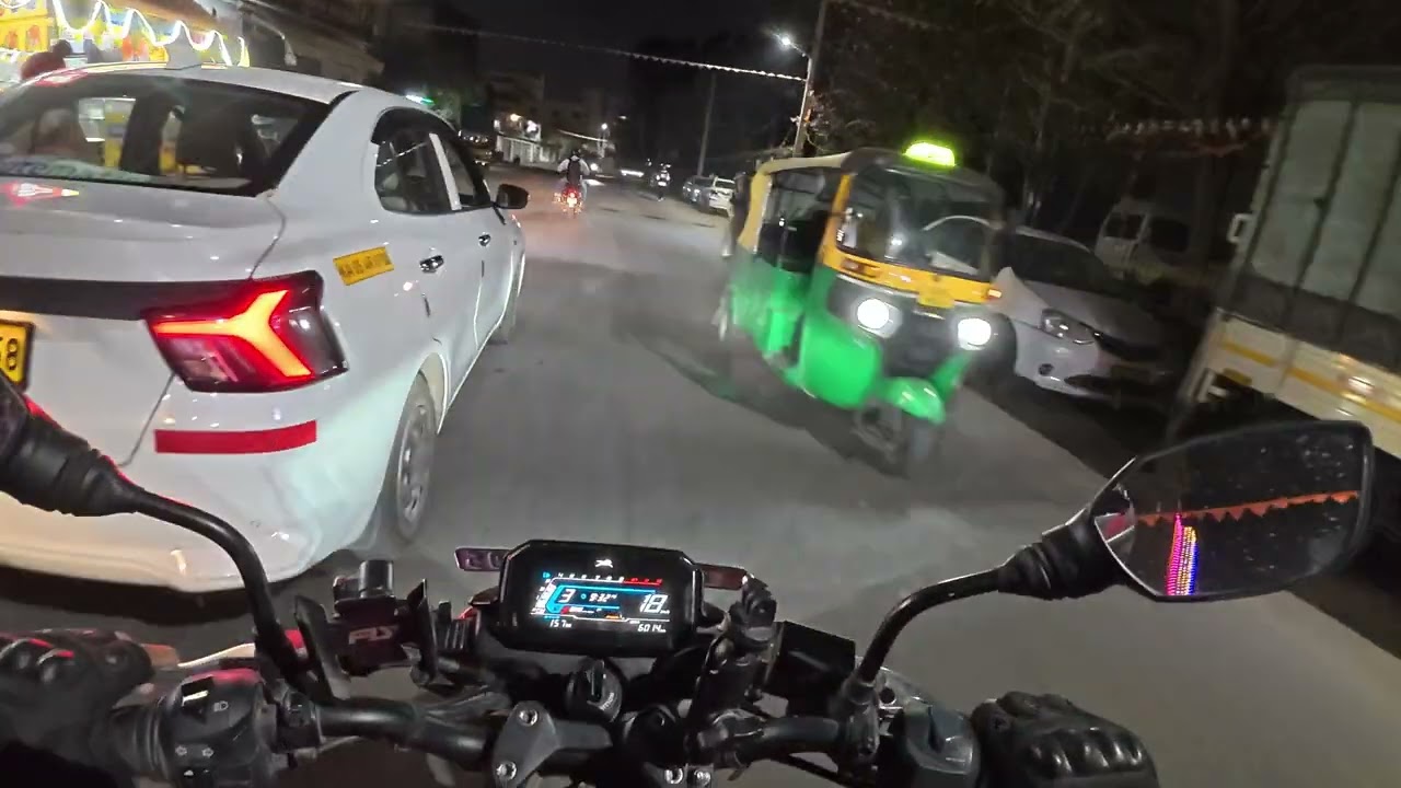Day 132 — Night Ride Reflection | TVS Raider | Daily Motovlog India | Part 4