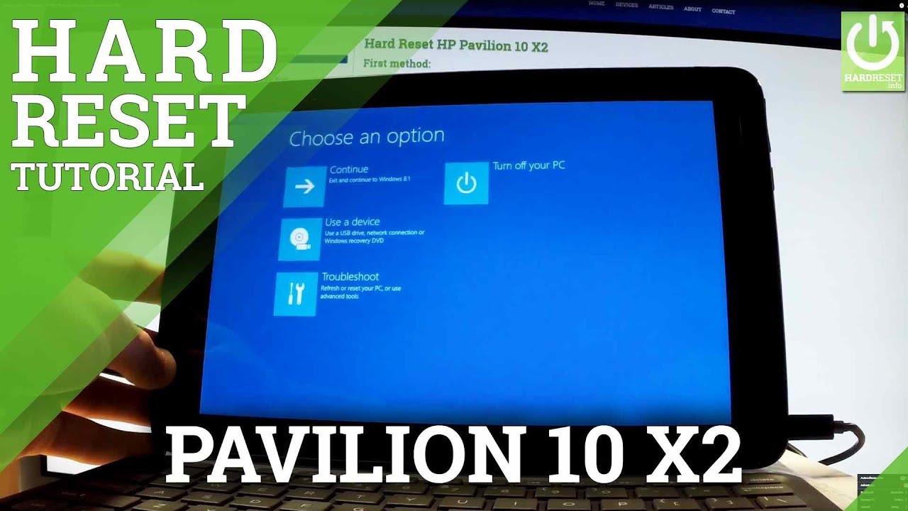 Hard Reset HP Pavilion x28 288, how to - HardReset.info