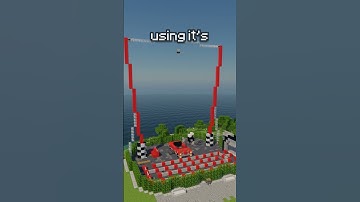Working DIVE COASTER In Minecraft! #minecraft #minecraftbuild #themepark