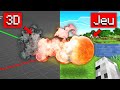 Jai utilis un logiciel 3d pour rendre minecraft ultra raliste