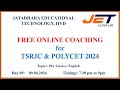 Day 9 free coaching for tsrjc  polycet 2024