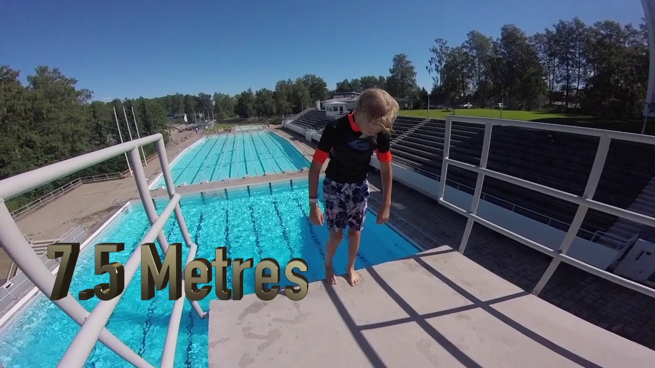 Swimming jumps (Double backflip on 7.5 metres and more) YouTube