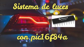 Sistema de luces de auto con pic16f84a con lenguaje ensamblador