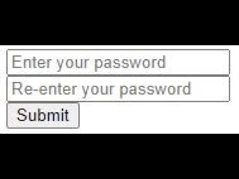 Password Conformation project