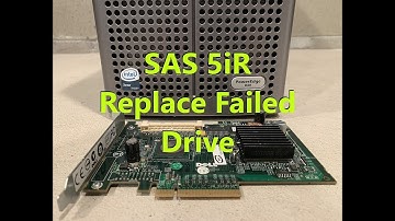 How to replace a failed hard drive in the SAS 5iR Utility (UN939, GU186, UCS-51)
