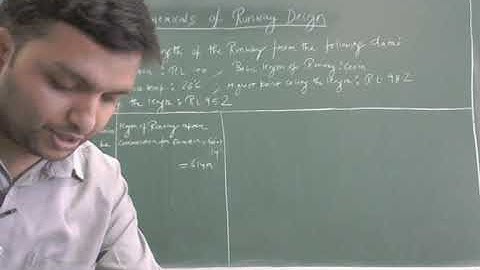 Lecture 34 _ Unit 4 _ Part 1 _ Numericals of Runway Design